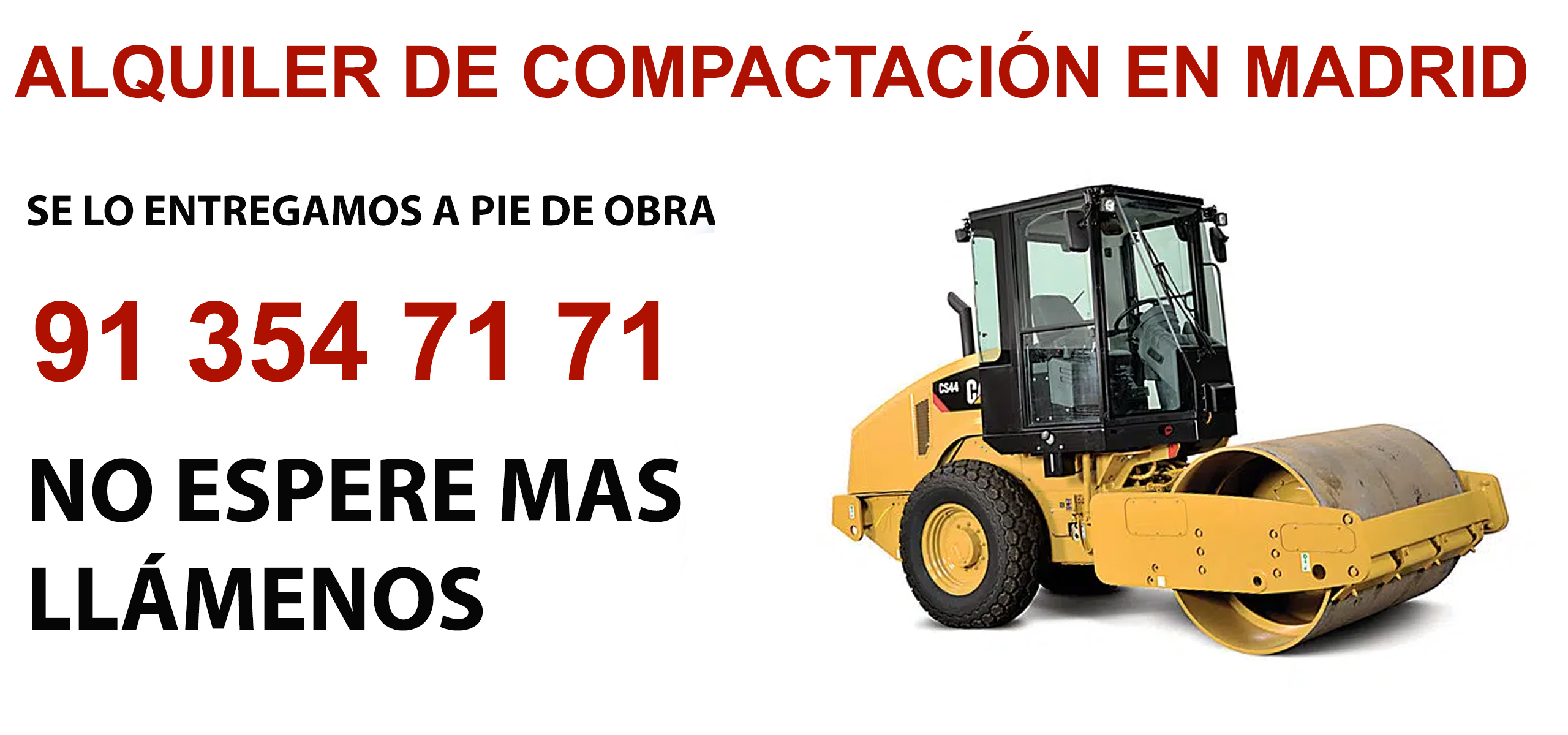 Alquiler Rodillos de Compactación en Timón
