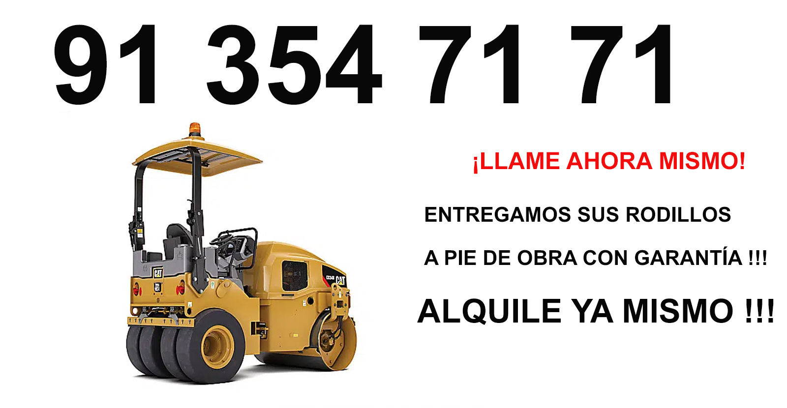 Rodillos de Compactación en Alquiler en Timón